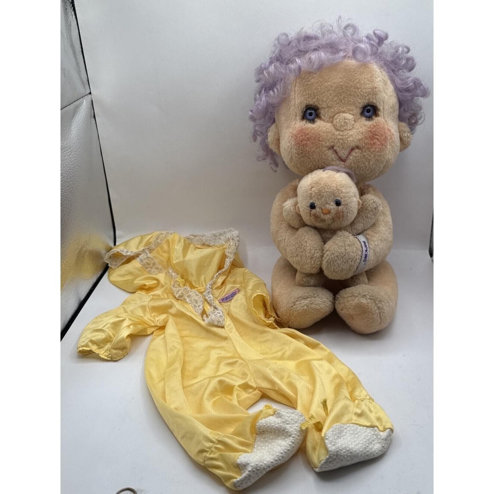 Vintage Kenner Hugga Bunch Impkins Nuzzler Plus Purple Hair Doll 1985 Hallmark